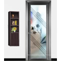 Powder coated aluminum alloy modern design aluminium toilet door